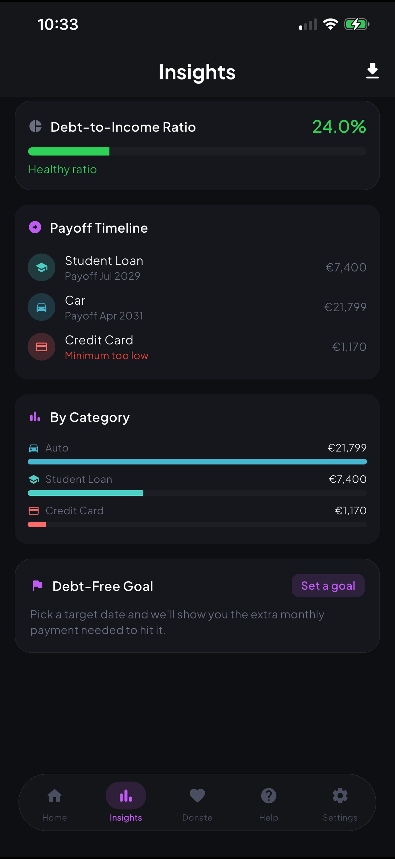 Lift Debt app screenshot 3